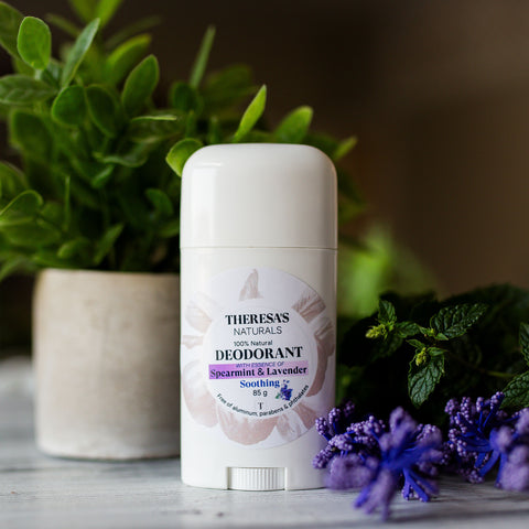 Natural Deodorant for Men  and Women -  Spearmint & Lavender