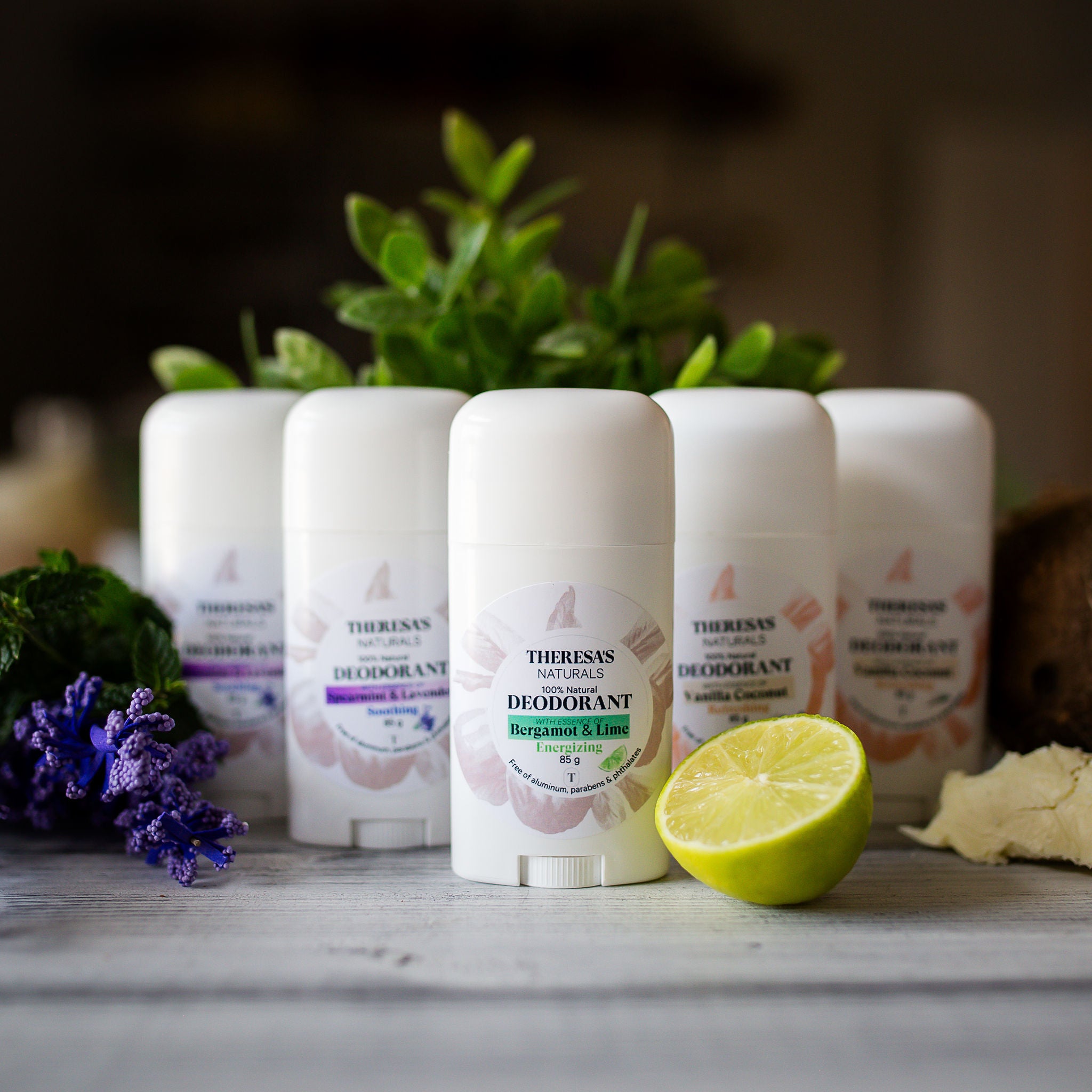 Natural Deodorant for Men  and Women -  Spearmint & Lavender