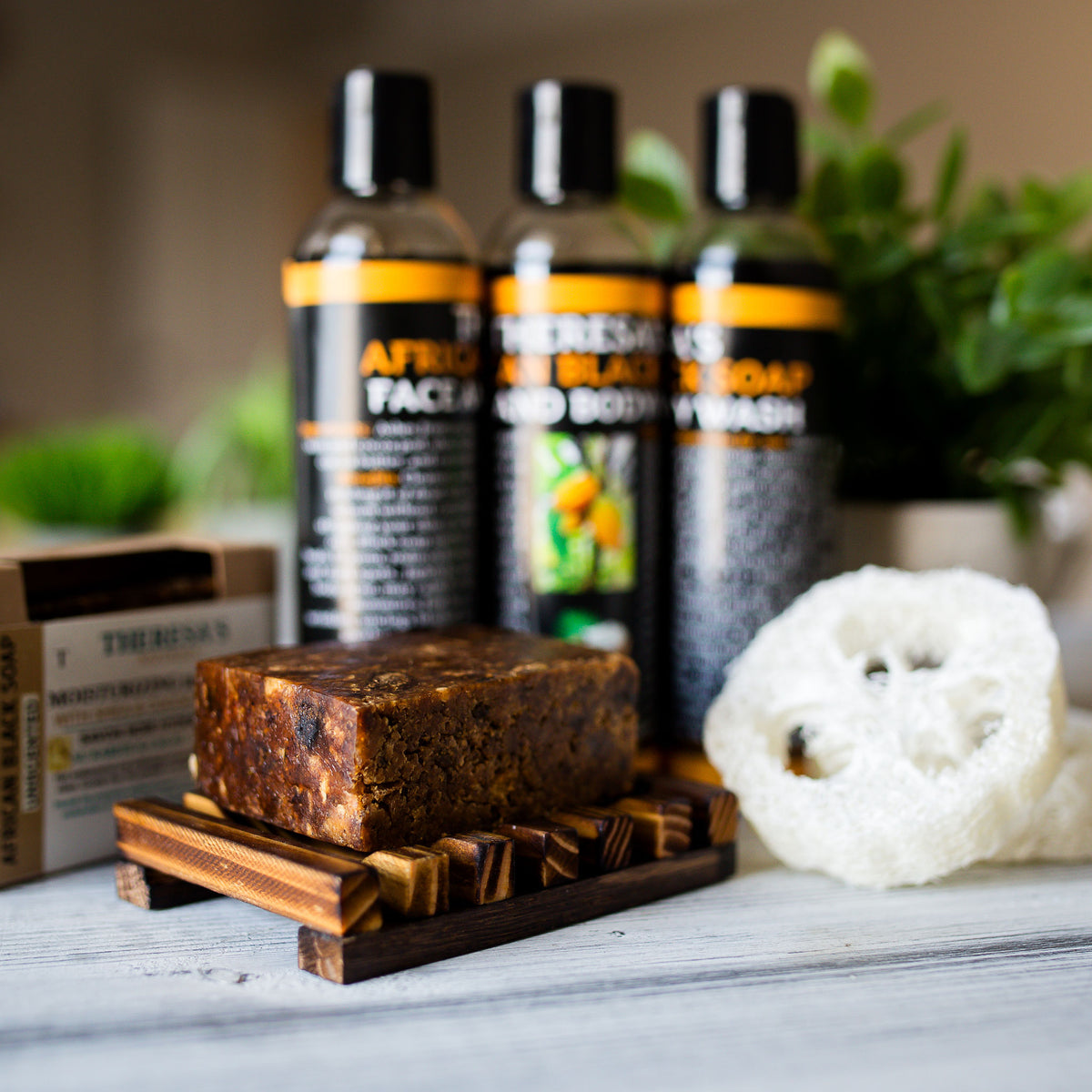 100% Organic & Natural African Black Soap