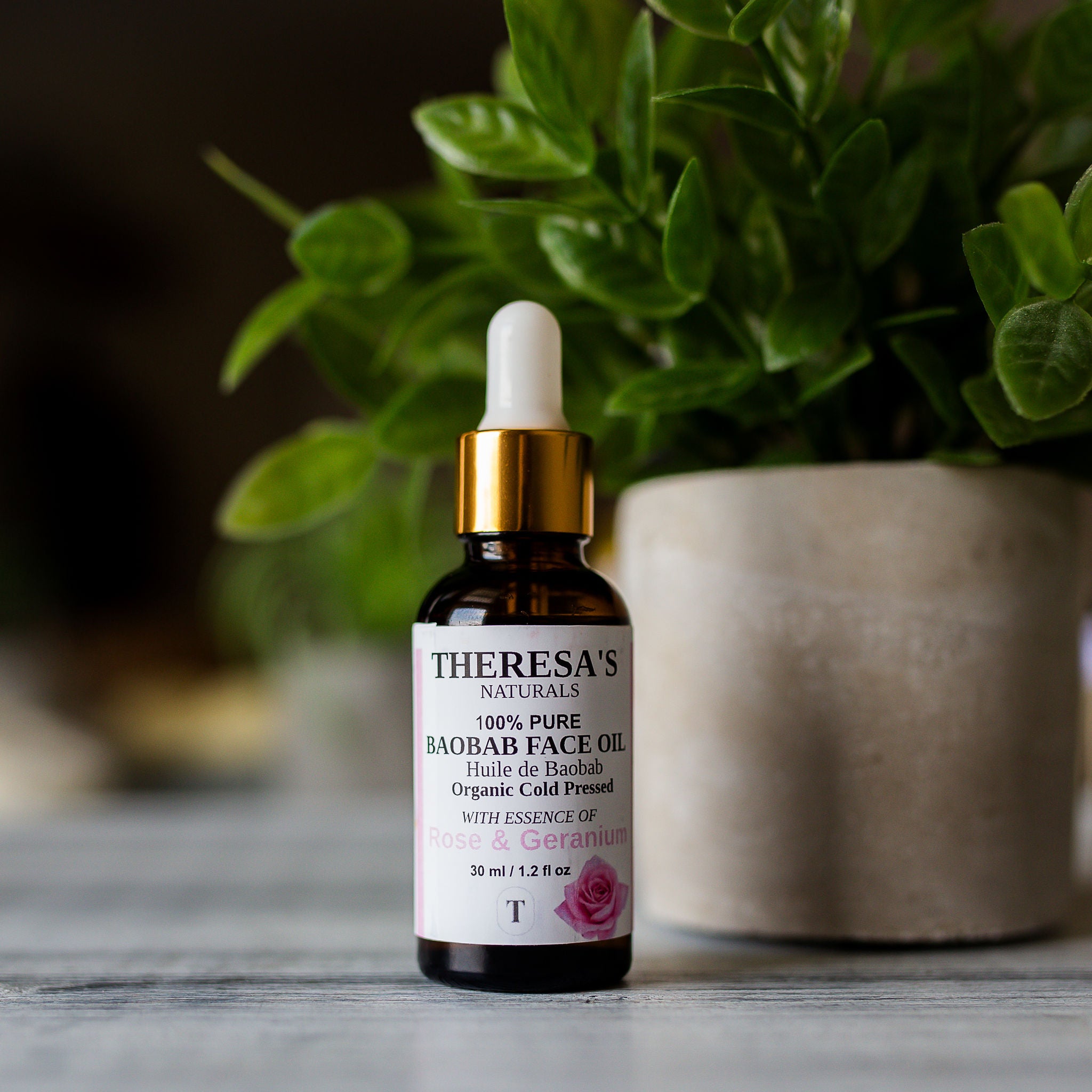 Anti-aging Face Oil - ROSE GERANIUM - Restores Collagen