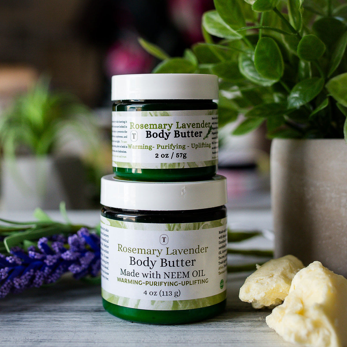 Body Butter - Rosemary Lavender | Herbal Infused | Whipped Body  Butter  | Shea Coconut Body Butter