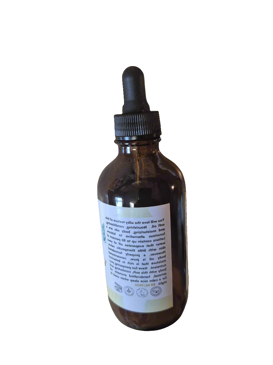 Body Oil For Glowing Skin - Vanilla Cinnamon-4fl oz