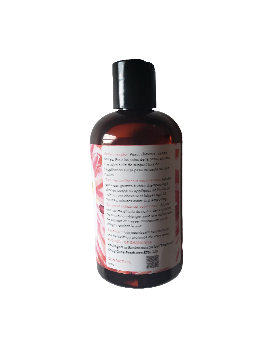 100% Pure Cold Pressed Organic Castor oil