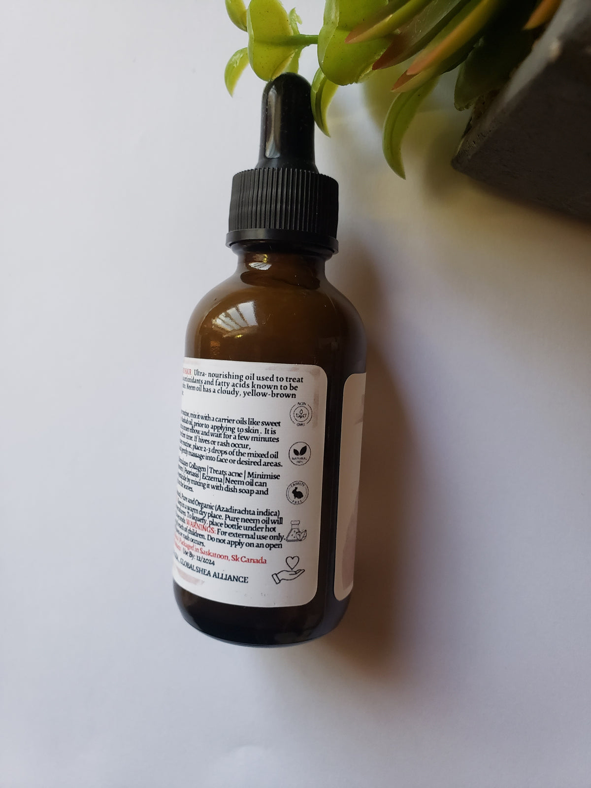 Holistic Skin Care  - Pure Neem Oil -Organic and Unrefined-Cold Pressed
